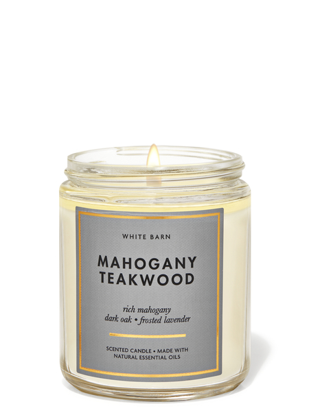 Buy Mahogany Teakwood 3-Wick Candle online in Manama